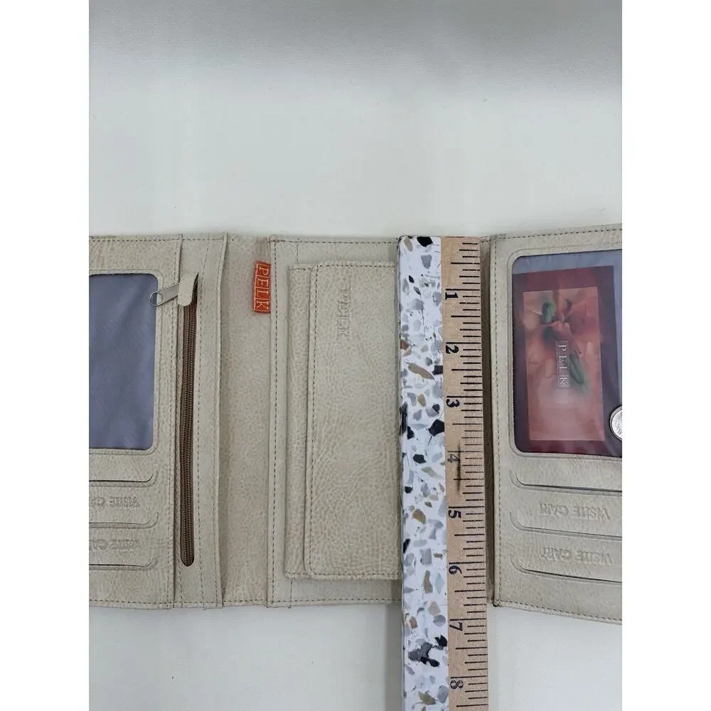 PELK Boho Fabric Women's Wallet Turkish Carpet Design NWOT